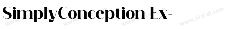 SimplyConception Ex字体转换